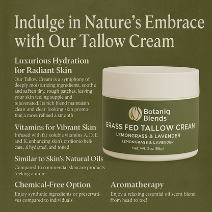 Tallow Cream Lemongrass & Lavender